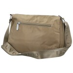 Trendy dámská nylonová crossbody kabelka Nomia, béžová