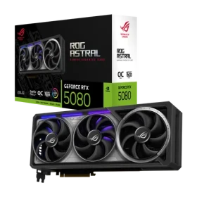ASUS ROG Astral GeForce RTX 5080 16GB OC / 2407MHz / 16GB GDDR7 / 256-bit / 2x HDMI + 3x DP / 850W (16) (90YV0LV0-M0NA00)