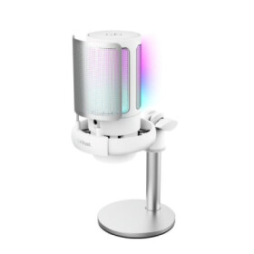 TRUST mikrofon GXT238 Auron, USB-C, RGB, bílá EDF_1667679