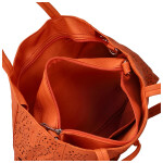 Módní dámský koženkový set kabelek Safira, oranžový