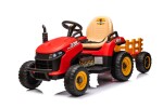 Mamido Dětský elektrický traktor BBH-030 s přívěsem červený