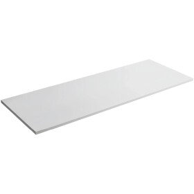 CERANO Koupelnová deska z litého mramoru Elanys - bílá matná - 140x46x1,2 cm