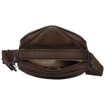 Stylová dámská koženková crossbody kabelka MaxFly Tarja, coffee