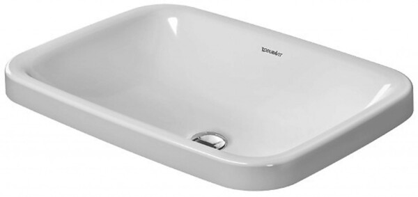 DURAVIT - DuraStyle Umyvadlo 60x43 cm, s WonderGliss, alpská bílá 03726000001