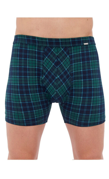 Pánské boxerky Cornette Prime 904/121 Tmavě zelená s modrou - Cornette tmavě modrá-zelená XXL