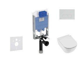 IDEAL STANDARD - ProSys Set předstěnové instalace, klozetu a sedátka Mio, tlačítka Oleas M2, Rimless, Slowclose, Antibak, bílá ProSys80M SP139