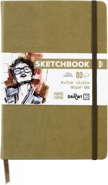 Skicovací blok Khaki 14x21 140g 80 listů
