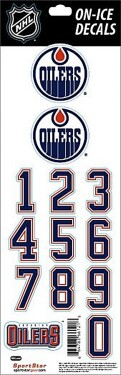 Sport Star Samolepky na Helmu Edmonton Oilers NHL Decals