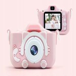 Iso Trade Digitální fotoaparát pro děti Kočička X5 růžový