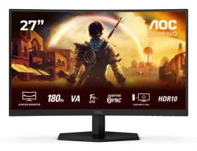 27" AOC Gaming C27G42E černá / Monitor / Fast VA / 1920×1080 / 180Hz / 0,5ms / 300cd/m2 / HDMI + DP / VESA (C27G42E)