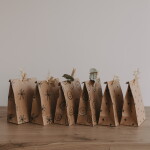 Eulenschnitt Papírový sáček Illustrations 21 × 15 cm – set 6 ks, hnědá barva, přírodní barva, papír