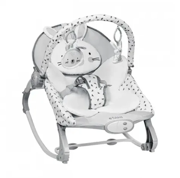 Tulano Cloe 35 Rabbit šedá / Houpací lehátko / od narození do 9 kg (TN-CLOE 35 RABBIT)