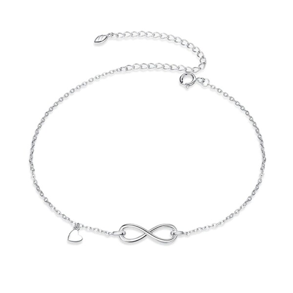 Stříbrný náramek Infinity Love, stříbro 925/1000, nekonečno, Stříbrná Nastavitelná