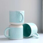Studio Arhoj Porcelánový hrnek Spearmint 340 ml, modrá barva, porcelán