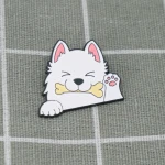 Pinarna.cz Bílý pejsek s kostičkou