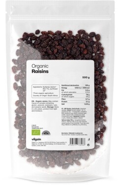 Vilgain Rozinky BIO – 500 g