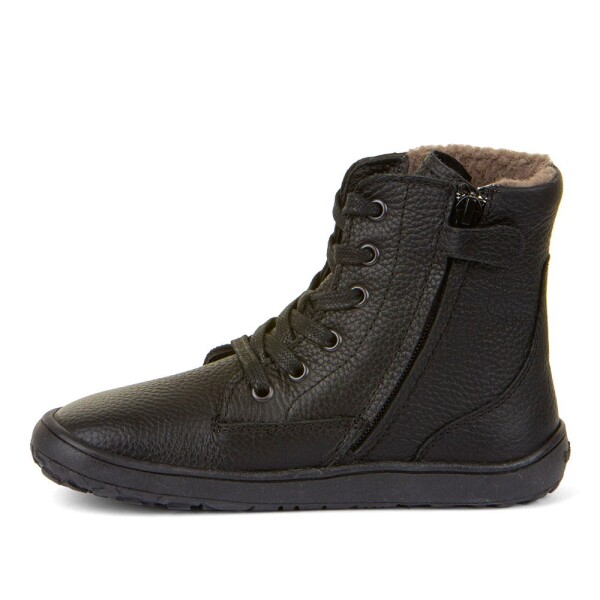 Dětské zimní barefoot boty TEX LACES Black, Froddo, G3160236, černá - 41