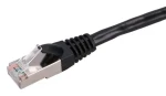 Extralink černá / Patch kabel / Cat.5e / FTP / 2 m