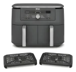 Ninja DZ400EU šedá / Horkovzdušná fritéza / 2470 W / 2x 4,75 l / 6 programů / 2 koše (DZ400EU)