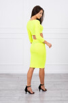 Souprava halenky sukně neonově žlutá UNI