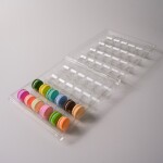 Cake star Transparentní box na makronky 23 x 25cm na 24ks