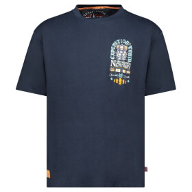 Geografické Norsko Jakado DB 254 M SY10074H/GN-Navy Tričko s
