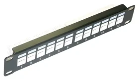 XtendLan / Patch panel / 10" / 12 portů / 1U / Cat6 (PPO-12STP)