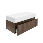 Koupelnová skříňka s umyvadlem SAT Evolution 98x30x44,8 cm ořech mat SATEVO100NAU2 SATEVO100NAU2