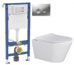 GEBERIT DuofixBasic s matným tlačítkem DELTA21 + WC MYJOYS MY1 + SEDÁTKO 458.103.00.2 21MA MY1