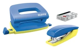 Leitz UrbanChic Set mini sešívačky a děrovačky modrá / Set mini sešívačky a děrovačky (55996032)