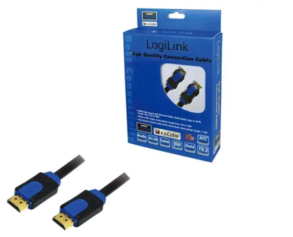 LogiLink HDMI 1.4 / HDMI kabel / High Speed s Ethernetem / 1 m (CHB1101)