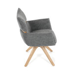 Jídelní židle, šedá, látka, DCH-D1348 GREY2