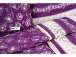 Stanex Ložní povlečení bavlněné Purple (LS199) ROZMĚR: 140x220 cm + polštář (90x70 cm)