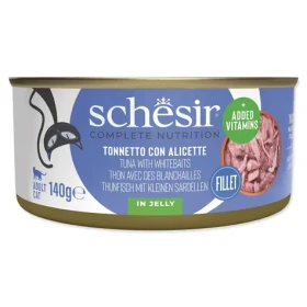 SCHESIR Konzerva tuňák a sleď 140g / Doplňkové krmivo pro kočky / V želé (0303-2702)