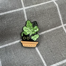 Pinarna.cz Kočička schovaná v květináči (zelené listy)