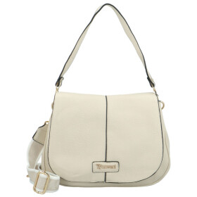 Trendy dámská koženková kabelka na rameno Coveri Grayson new, krémová