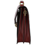 Luxusní kožená aktovka Delami Vera Pelle Belinda, vínová