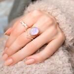 Royal Fashion prsten 14k zlato Vermeil GU-DR20559R-ROSEGOLD-MOONSTONE-TOPAZ Velikost: 10 (EU: 61-63)
