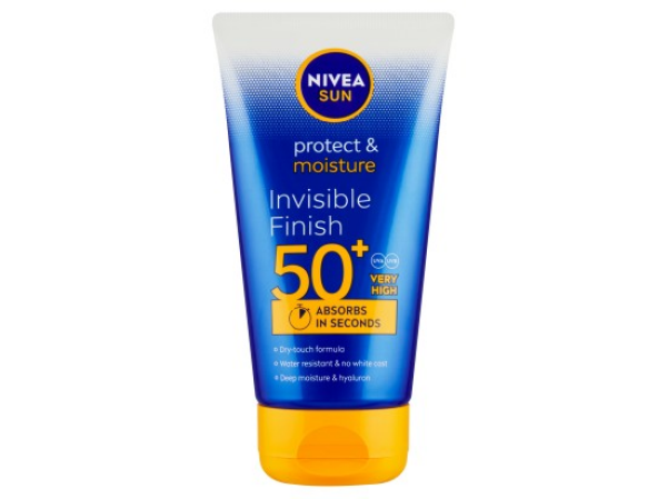 Nivea Sun Protect & Moisture Invisible Finish Mléko na opalování OF 50+ 150 ml