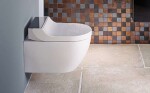GEBERIT - AquaClean Elektronické bidetové sedátko Tuma Comfort, SoftClosing, sklo/černá 146.272.SJ.1