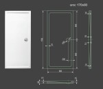 Aquatek - SMC 170x80 sprchová vanička z tvrzeného polymeru SMC1780