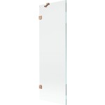 MEXEN/S - Lunar vanová zástěna FIX 60 x 150, transparent, měď kartáčovaná 897-060-000-65-00