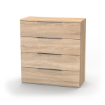 Nábytek Mikulík Komoda VARIO 4 - černé úchytky ROZMĚR: (š/v/hl.) 60 x 86,5 x 40,5 cm