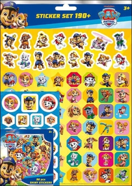 Tlapková patrola - Samolepkový set 190+