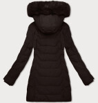 Dámská bunda v čokoládové barvě s kapucí J Style (16M9121-158) odstíny hnědé M (38)