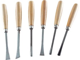 EXTOL CRAFT 3936 Dláta řezbářská, sada 6ks, délka 165mm