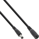 InLine DC prodlužovací kabel černá / Prodlužovací kabel / DC 5,5x2,1 mm / 12 V / 11,6 A / 5 m (26905B)