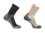 Salomon Turistické ponožky X Ultra Access Crew 2-Pack LC2256800 bleached sand/black