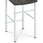 Němý sluha, výška 119 cm, MDF - dekor černý dub, kov - bílý lak, nosnost 90 kg