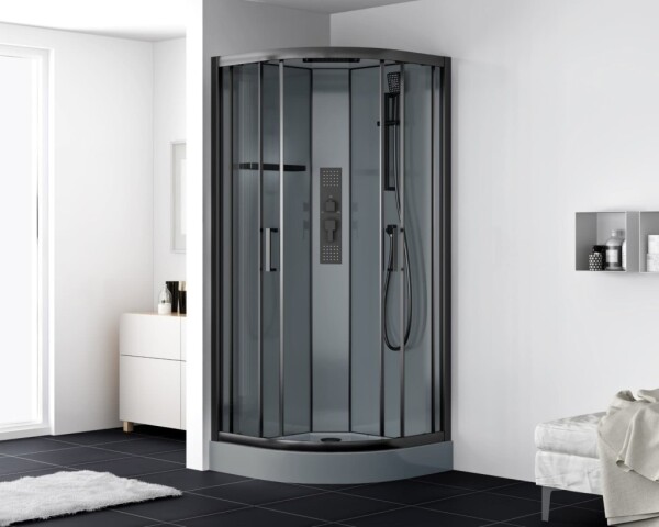 Sprchový box čtvrtkruh 90x90 cm SAT SATBOXS90CT SATBOXS90CT